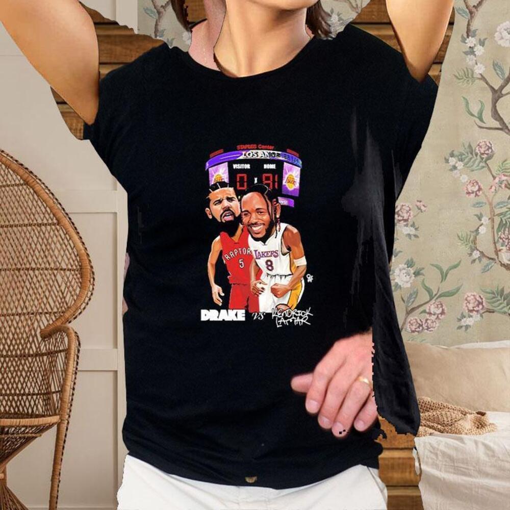 Drake Vs Kendrick Lamar Staples Center Los Angeles Lakers Kdot 81 Pts Tshirt